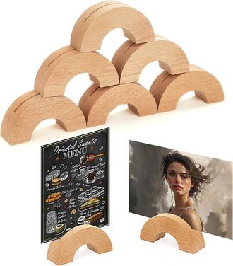 OEM Portatarjetas De Madera, Portafotos, Portamen&uacute;s De Madera Tama&ntilde;o A6 Para Restaurantes, Portan&uacute;meros De Mesa De Madera Para Bodas, Banquetes Y Fiestas 