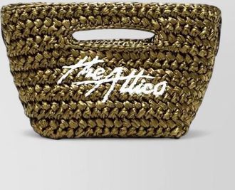 The Attico via dei giardini 15 mediterranean raffia tote