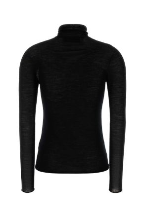 Carven Wool Turtleneck Sweater - Black