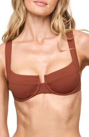 L*Space Mako Underwire Bikini Top in Tobacco at Nordstrom Rack, Size X-Small