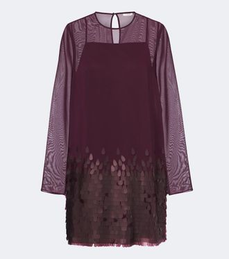 Joseph Cheryl sequined chiffon minidress