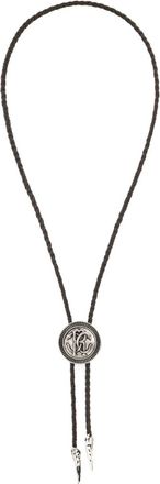 Roberto Cavalli Collana con ciondolo logo - Nero