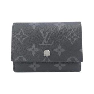 Louis Vuitton Pre-owned Wallets, female, Black, Size: ONE SIZE Pre-owned Monogram Eclipse Victor Wallet