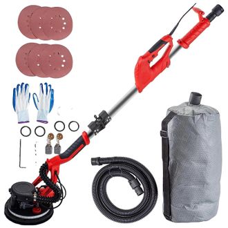 OEM Lijadora Para Paneles De Yeso, 850 Vatios, Longitud Ajustable De 1,4 M A 1,7 M, Di&aacute;metro Del Papel De Lija De 22,5 Cm, Rango De Rpm De 800 A 1750, Lon