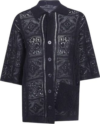 Yohji Yamamoto Open Collar Knit Shirt