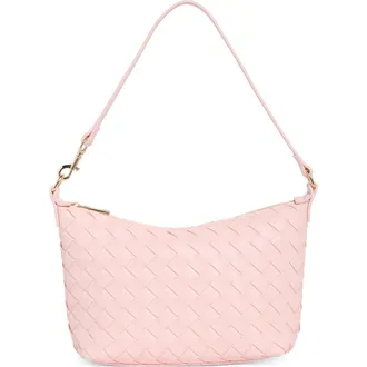Urban Expression Faux Leather Woven Crossbody Bag in Soft Pink at Nordstrom Rack
