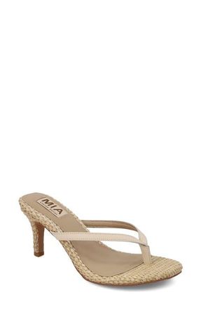Mia Zania Sandal in Bone Leath at Nordstrom, Size 6.5