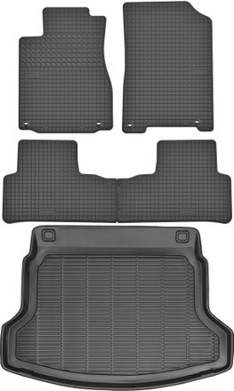 OEM Juego De Alfombrillas De Goma Para Coche Y Alfombrilla Para Maletero Para Honda Cr-v Iv Suv (2012-2018)
