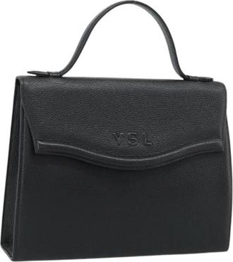 Saint Laurent Pre-owned Vintage Hand Bag - Dames - Vintage Handtas - Zwart - ONE Size - Leer - Vintage
