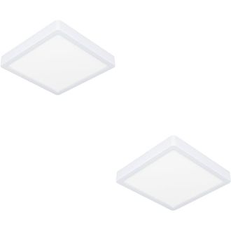 Loops 2 PACK White Square LED Ceiling Light - Stylish Indoor Illumination