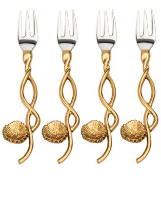 Godinger Dnu Aur Discontinued Godinger Mayfair Dessert Forks Set Of 4