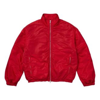SUPREME FW26 Stand Collar Lined Nylon Jacket Red SUP-FW26-063-RED