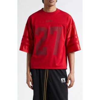 Rhude Lightning Football Jersey in Red/Red at Nordstrom, Size Xx-Large