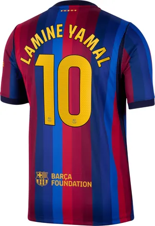 Nike Lamine Yamal FC Barcelona 2026/27 Stadium Home Nike Mens Dri-FIT Soccer Jersey in Red | NN204353834-FCB