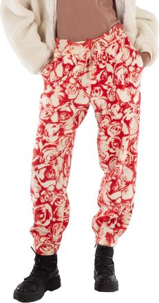Burberry All Over Rose Print Wool Jogging Pants, Size XX-Large