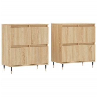 Berkfield Home Sideboards 2 pcs Sonoma Oak Engineered Wood in Light Brown