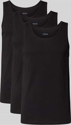 HUGO BOSS Tank Top mit Label-Detail im 3er-Pack Modell Modern in Black, Gr&ouml;&szlig;e XXL
