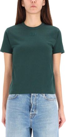 Gucci T-Shirt mit Logo-Stickerei