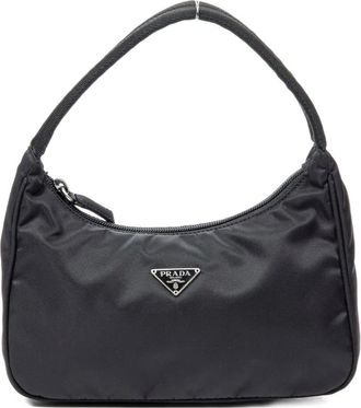 Prada Borsa a spalla con manico anni 90 - Nero