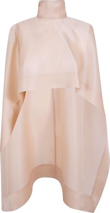 Alberta Ferretti Mini Cape Dress