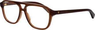 Bottega Veneta BV1294O Brown Acetate Eyeglasses - Brown