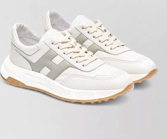 Hogan leather panelled low-top sneakers