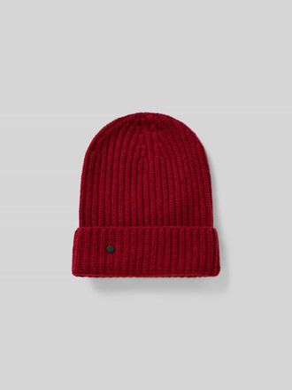 Closed Closed Beanie mit Label-Detail in Bordeaux, Gr&ouml;&szlig;e 1