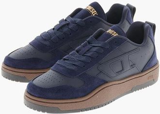 Diesel High-Top Sneakers S-UKIYO V2 Leather Two-Tone size 40