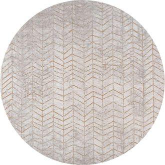 Louis De Poortere Alfombra de poliéster gris, 240x240 cm