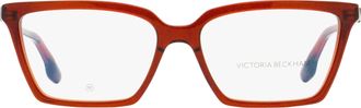 Victoria Beckham VB2653 Flared Rectangular Acetate Eyeglasses - Red