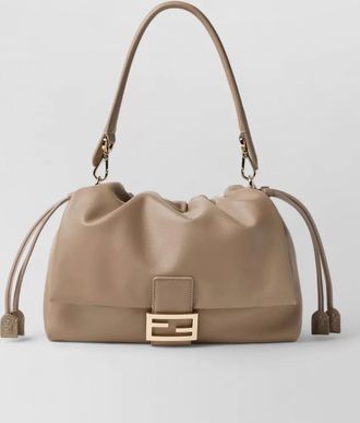 Fendi baguette large leather shoulder bag