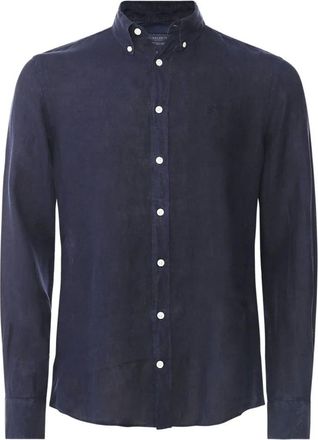 Hackett Camicia blu tinta in capo - - Shirts - Uomo - Blu - M