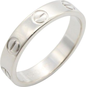 Cartier Silver White Gold (18K) Band Ring (Pre-Owned)