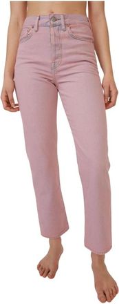 Acne Studios Straight Jeans - Dames - Regular Fit Jeans - Roze - W28 L32 - Katoen - Jeans