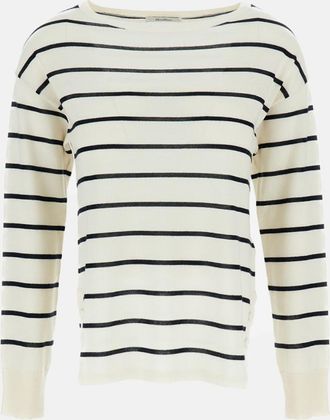 Max Mara White Striped T-Shirt