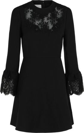 Valentino Lace Trim Mini Dress