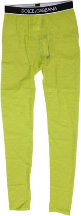 Dolce & Gabbana Neon Groene Kant Leggings Broek Ondergoed - Dames - Leggings - Groen - S - Broeken