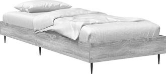 vidaXL Estructura De Cama Sonoma Gris 80 X 200 Cm Madera De Ingenier&iacute;a Vidaxl