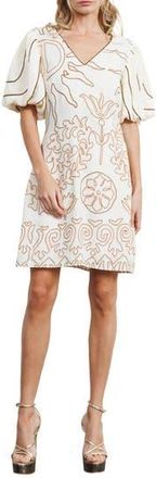 Ciebon Rochelle Floral Minidress in Cream at Nordstrom Rack, Size X-Small