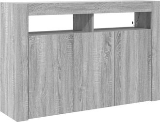 vidaXL Sideboard Grey sonoma 116 x 30 x 75 cm Engineered wood Vidaxl