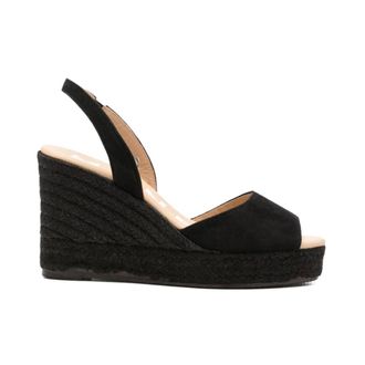 Maneb&igrave; Wedges, female, Black, Size: 9 US Wedge Sandal
