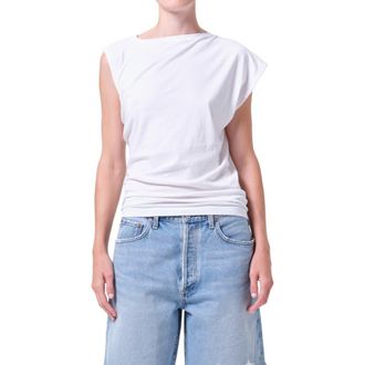 A Gold E Beth Asymmetric Top in White at Nordstrom, Size X-Large