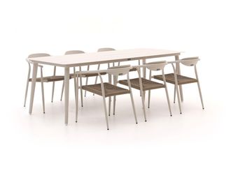 Manifesto Furniture Manifesto Cavone/Sora 220cm dining tuinset 7-delig stapelbaar