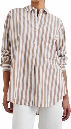 Rails Elsa Shirt In Russet White Stripe
