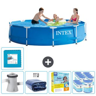 Intex Piscina Con Estructura Redonda - 305x76 Cm - 8-piezas Scb23