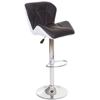 Hhg Nunca Usado] Juego De 2 Taburetes De Bar Hhg 156, Taburete De Bar Taburete De Mostrador, Altura Ajustable Imitaci&oacute;n Cuero, Marr&oacute;n