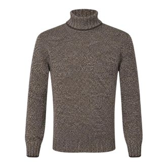 Gran Sasso Dolcevita in Super Geelong - - Knitwear - Uomo - Marrone - S