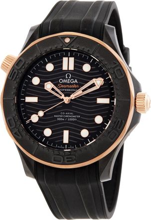 Omega Pre-owned Omega Seamaster Automatic Chronometer Black Dial Mens Watch 210.62.44.20.01.001