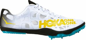 Hoka One One Womens Rocket Track Spikes Shoes In Black/cyan