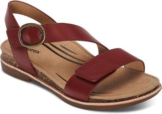 Aetrex Womens Tamara Sandal In Red